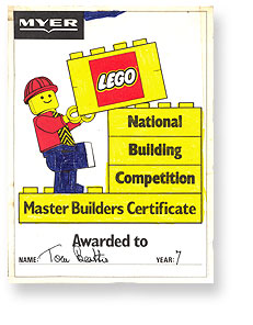 Master Builders Certificate