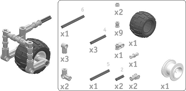 Front Caster Bill of Materials