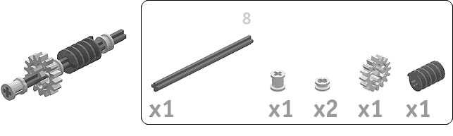 Worm Gear Axle  Bill of Materials